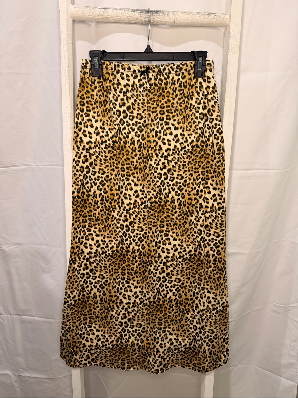 See You Monday Leopard Print Midi Skirt - Tan and Black - Picture 1 of 5